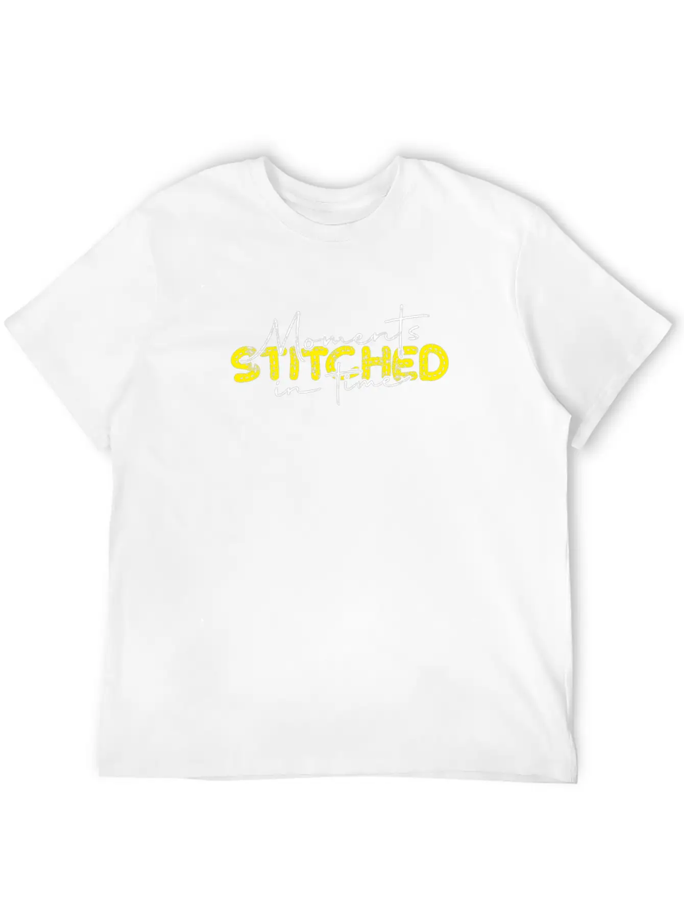 Moments Stitched In Time - Memory Unisex Short Sleeve Soft Cotton T-Shirt – Casual Everyday Wear