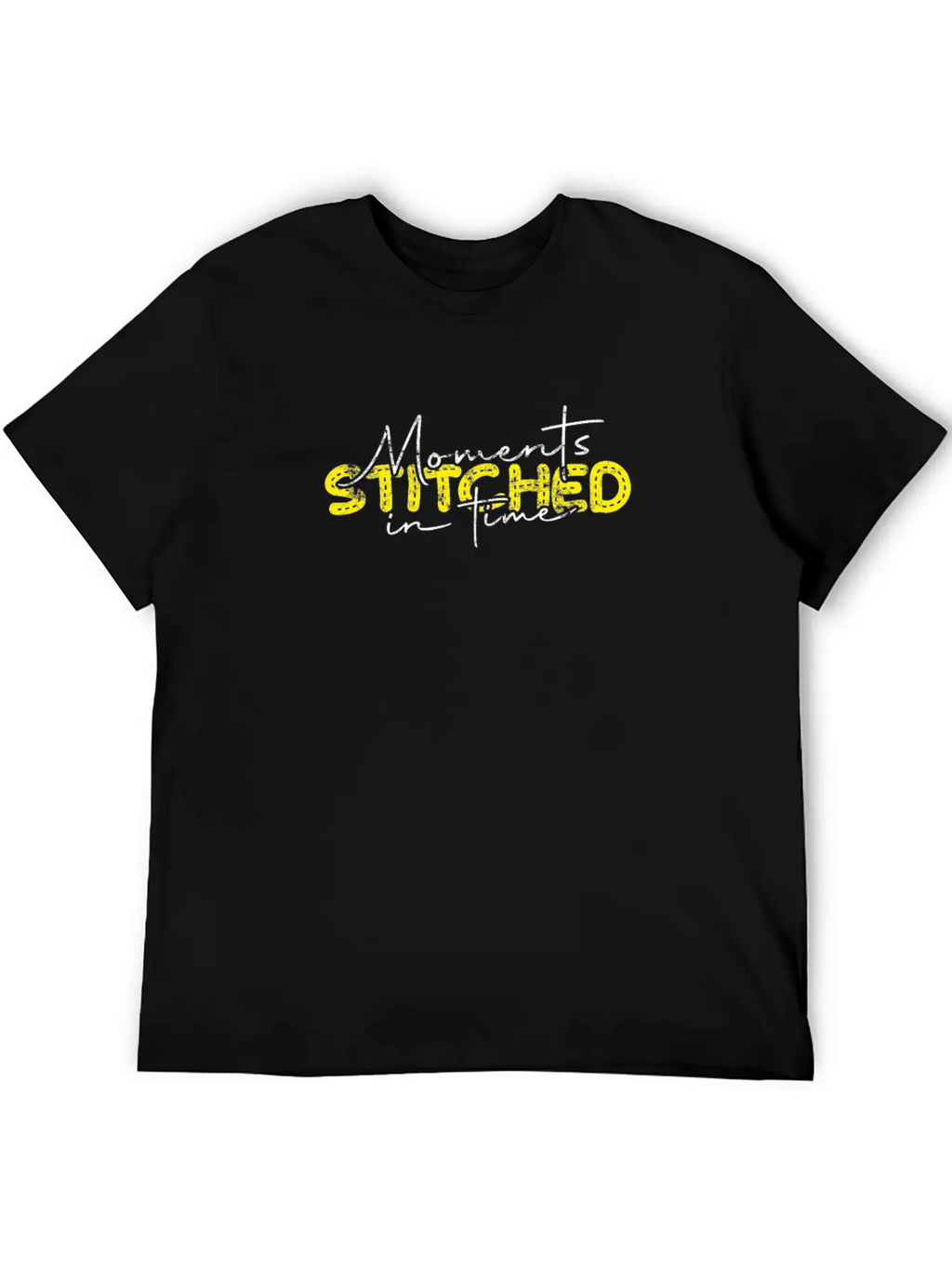 Moments Stitched In Time - Memory Unisex Short Sleeve Soft Cotton T-Shirt – Casual Everyday Wear