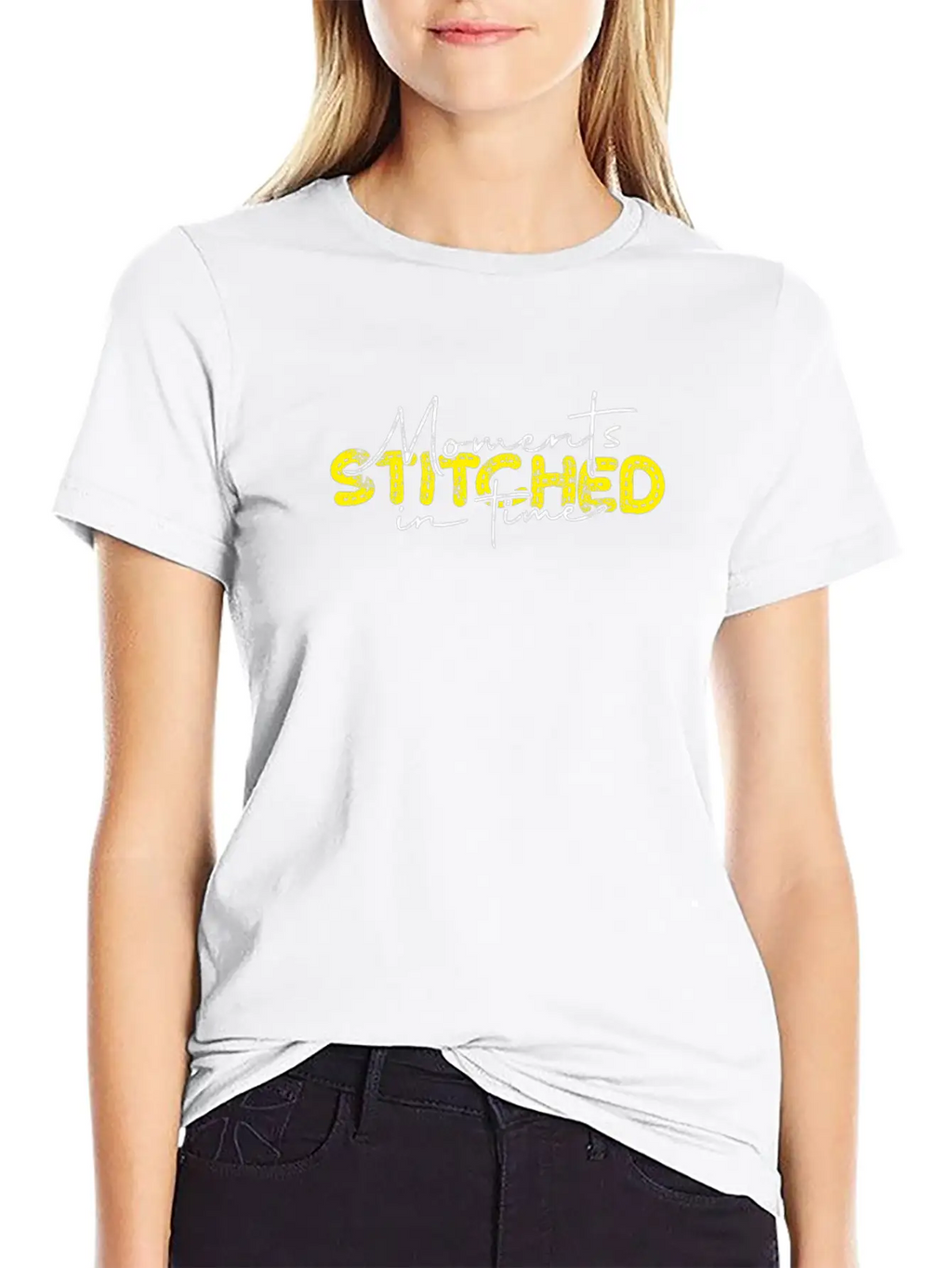 Moments Stitched In Time - Memory Unisex Short Sleeve Soft Cotton T-Shirt – Casual Everyday Wear