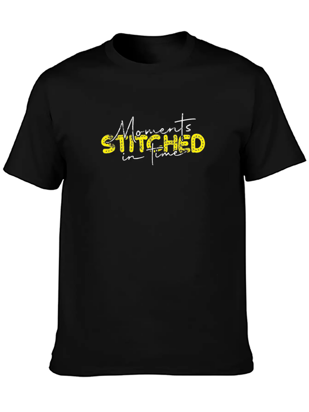 Moments Stitched In Time - Memory Unisex Short Sleeve Soft Cotton T-Shirt – Casual Everyday Wear