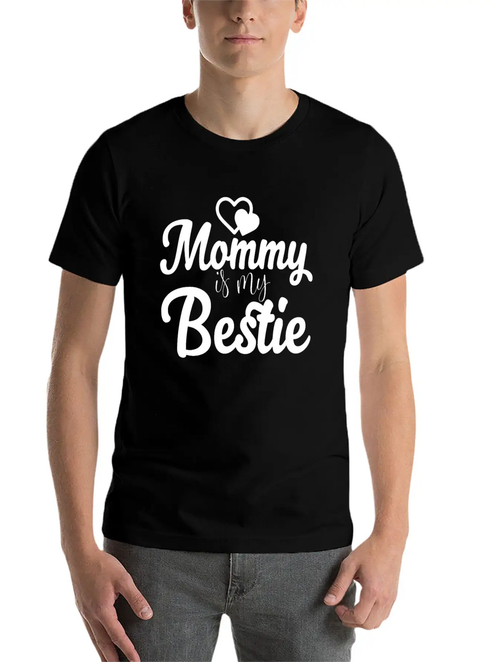 Mommy Is My Bestie Unisex Casual T-Shirt – Clean Design For Daily Comfort