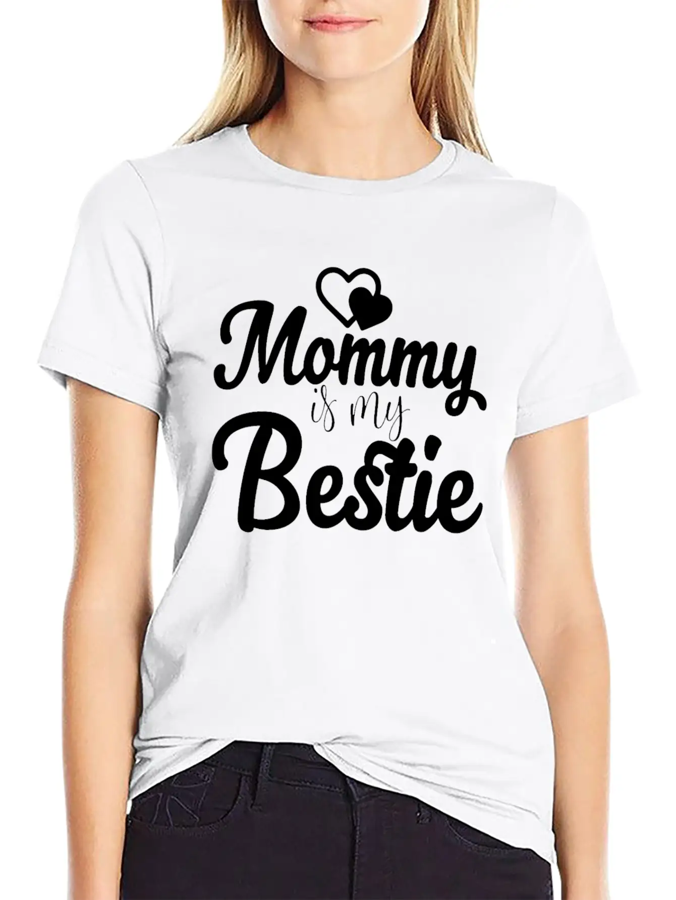 Mommy Is My Bestie Unisex Casual T-Shirt – Clean Design For Daily Comfort