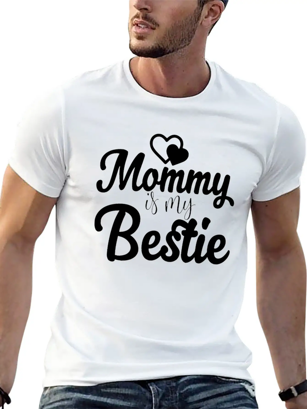 Mommy Is My Bestie Unisex Casual T-Shirt – Clean Design For Daily Comfort