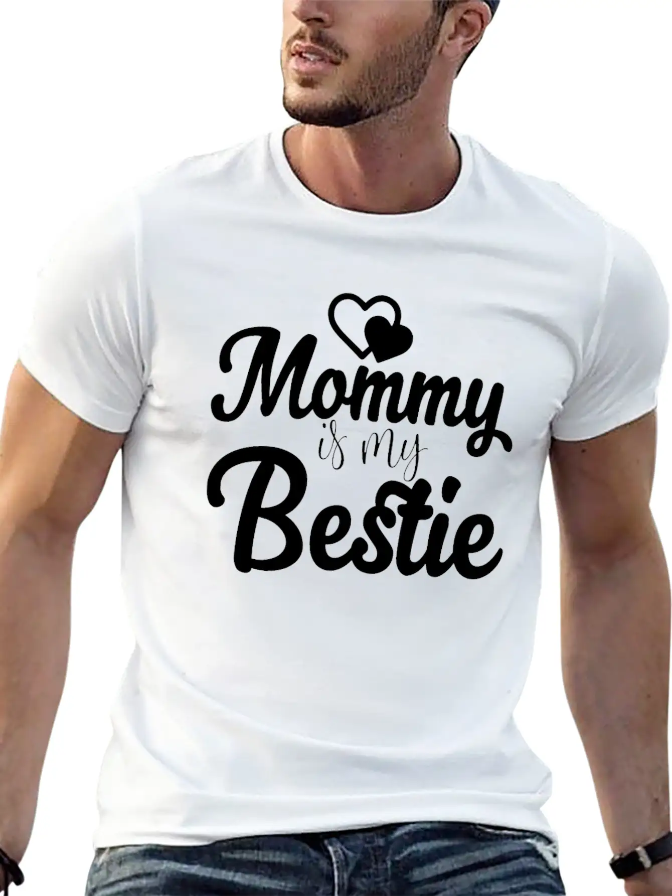 Mommy Is My Bestie Unisex Casual T-Shirt – Clean Design For Daily Comfort