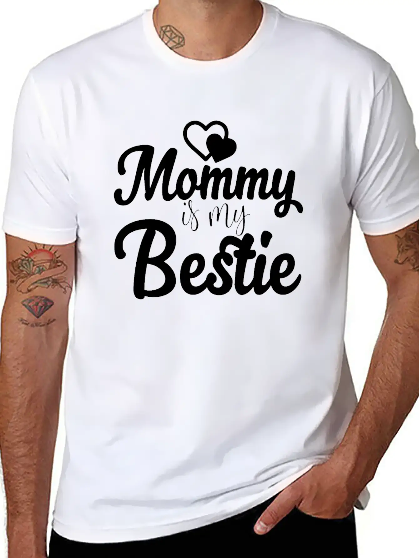 Mommy Is My Bestie Unisex Casual T-Shirt – Clean Design For Daily Comfort
