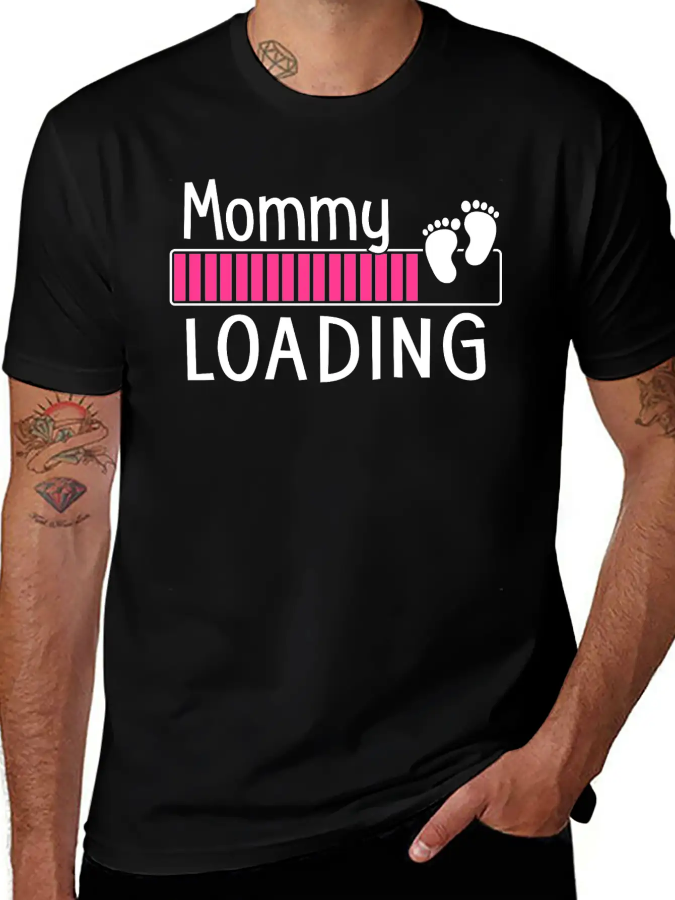 Mommy Loading Breathable Soft Cotton T-Shirt – Timeless Casual Look