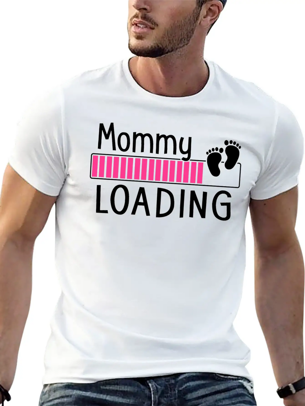 Mommy Loading Breathable Soft Cotton T-Shirt – Timeless Casual Look
