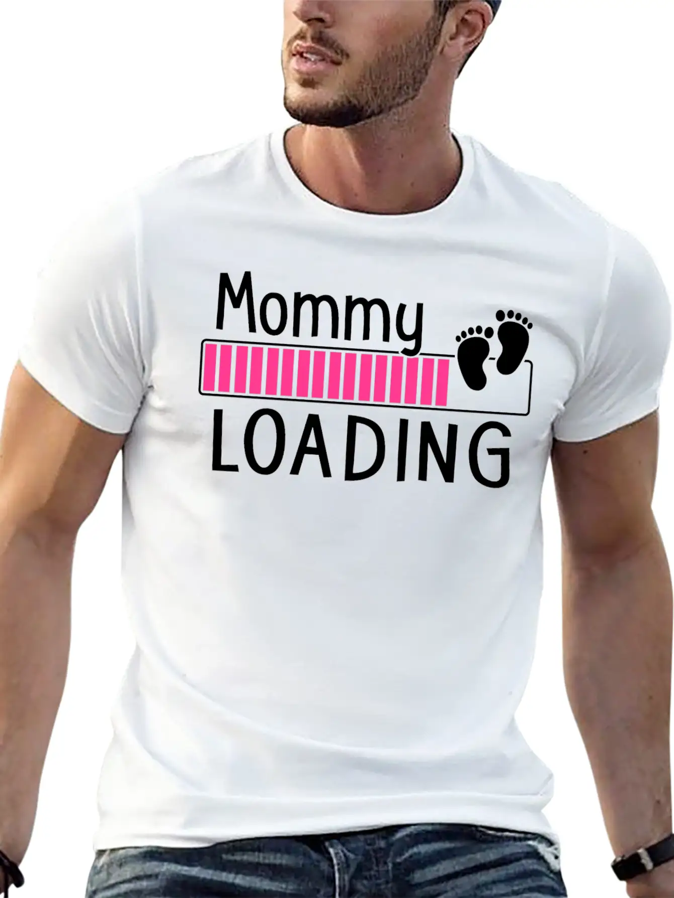 Mommy Loading Breathable Soft Cotton T-Shirt – Timeless Casual Look
