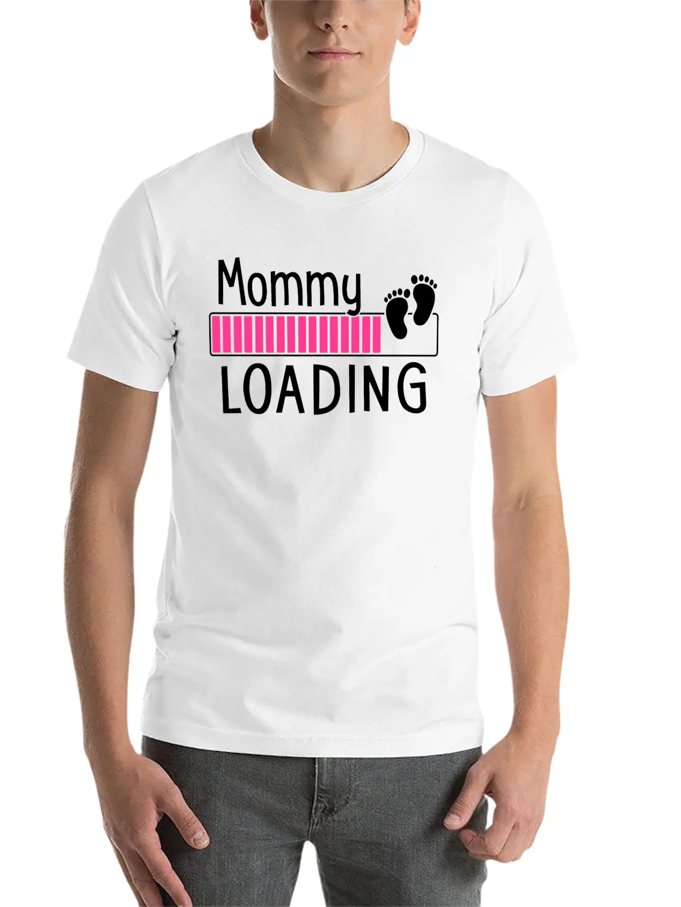 Mommy Loading Breathable Soft Cotton T-Shirt – Timeless Casual Look