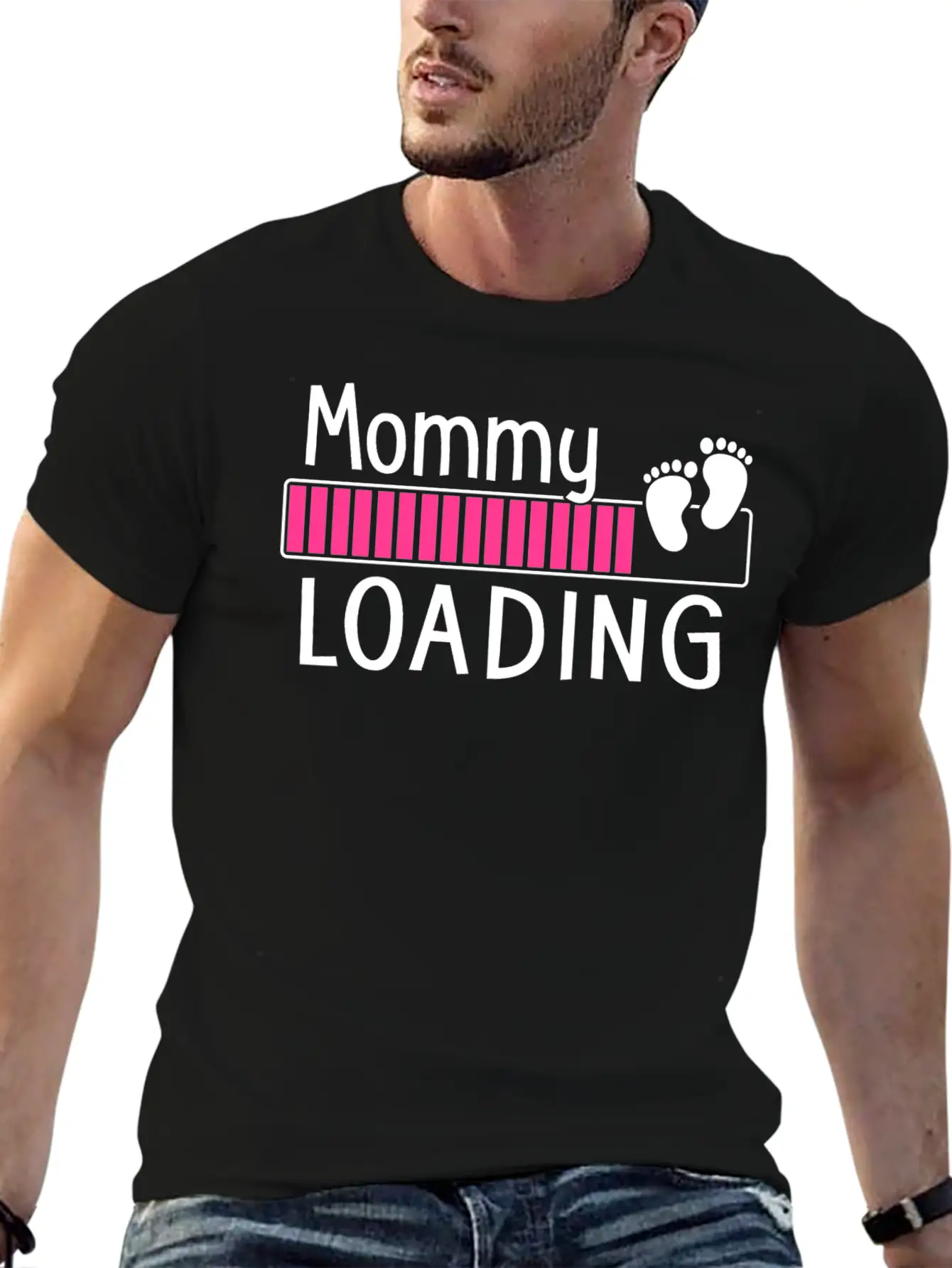 Mommy Loading Breathable Soft Cotton T-Shirt – Timeless Casual Look
