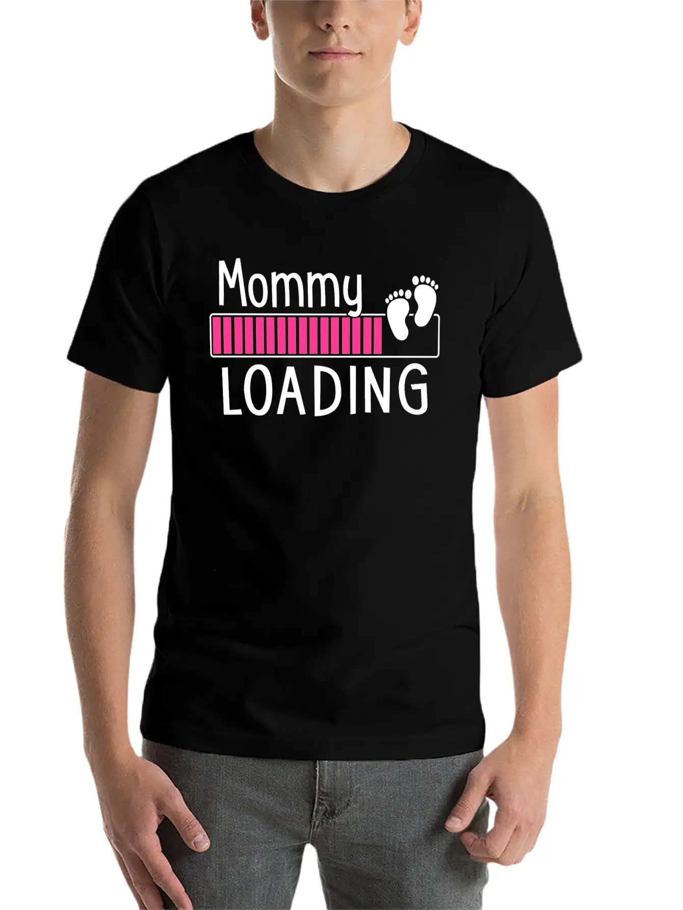 Mommy Loading Breathable Soft Cotton T-Shirt – Timeless Casual Look