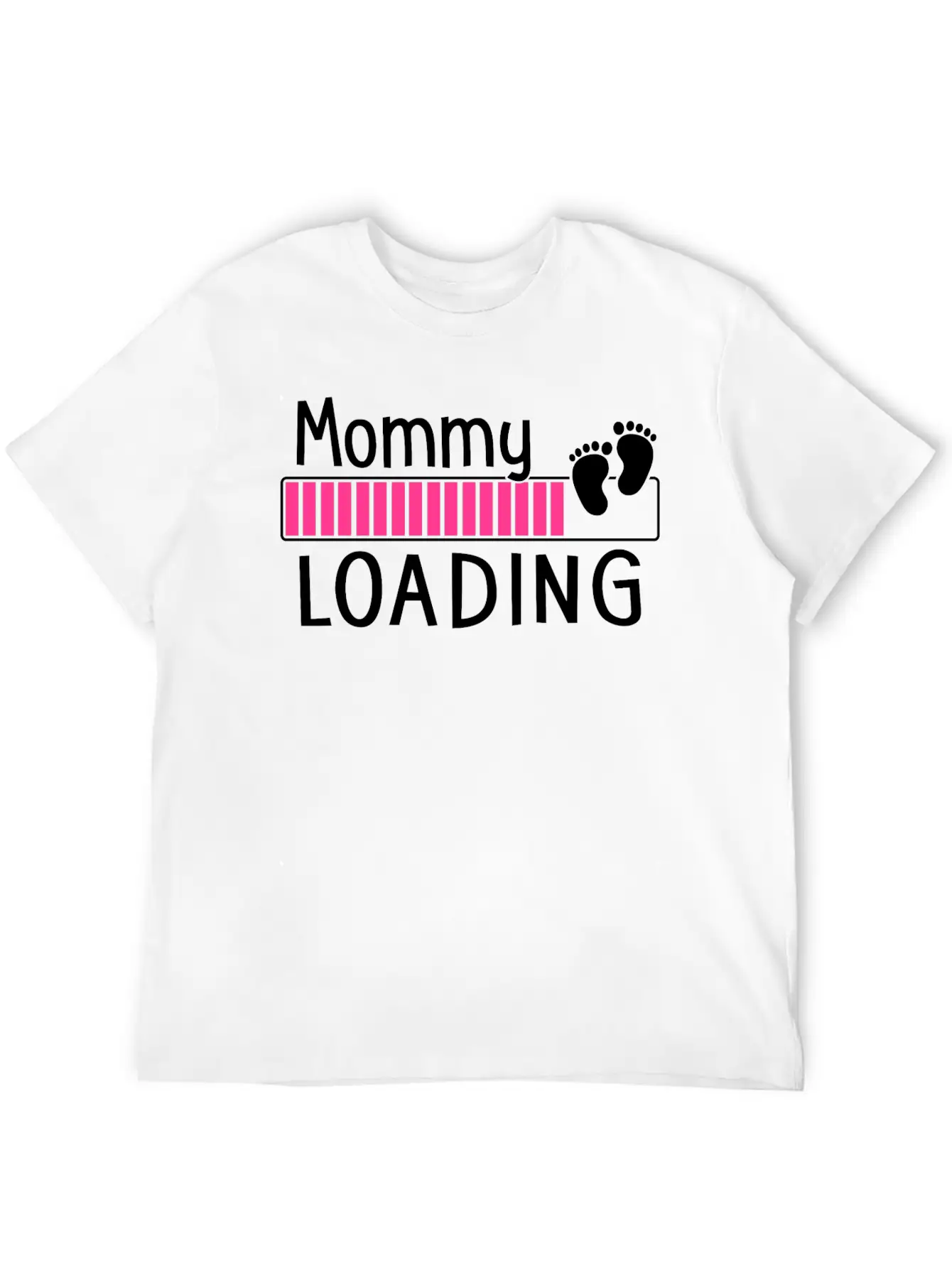 Mommy Loading Breathable Soft Cotton T-Shirt – Timeless Casual Look