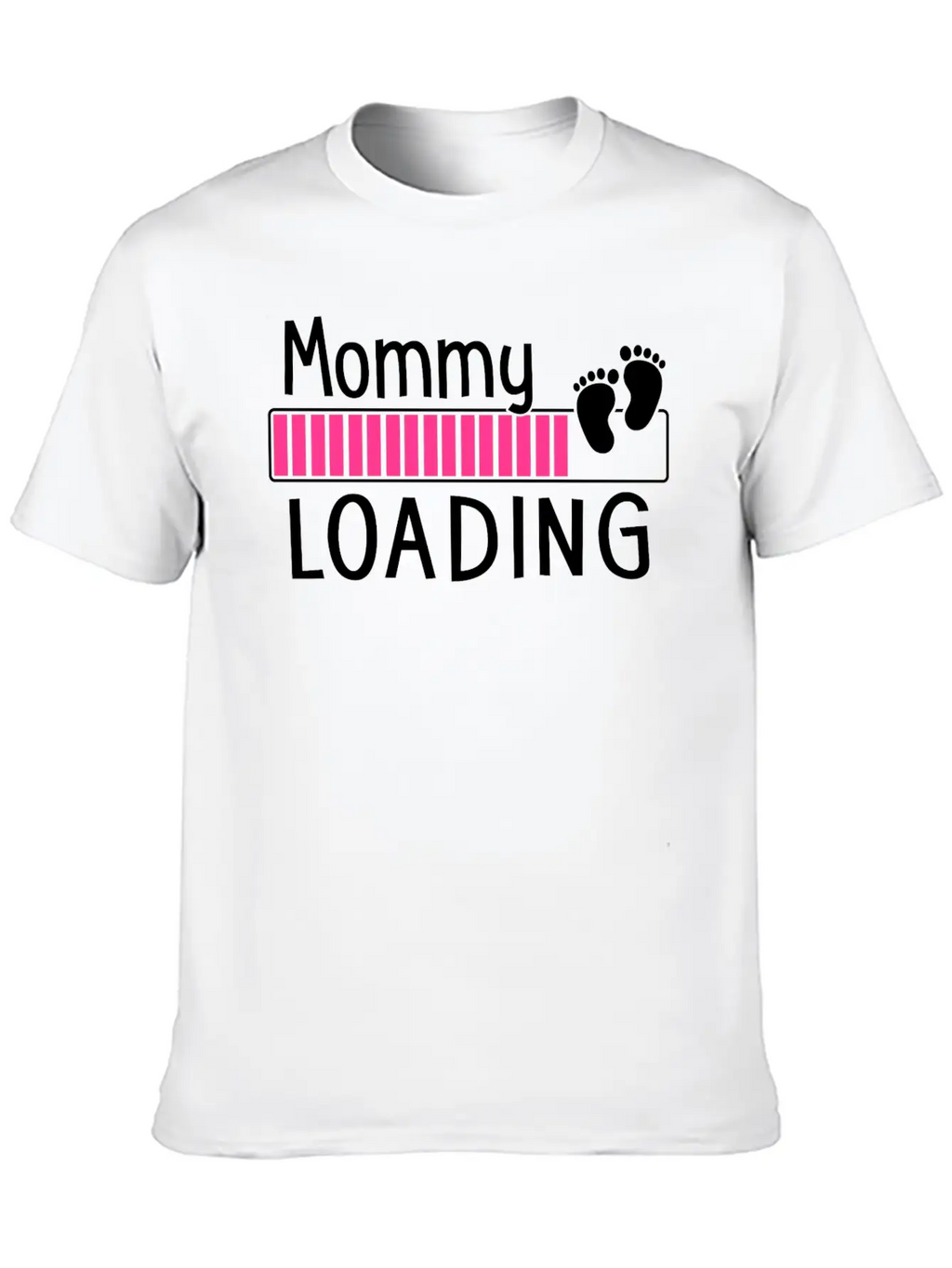 Mommy Loading Breathable Soft Cotton T-Shirt – Timeless Casual Look
