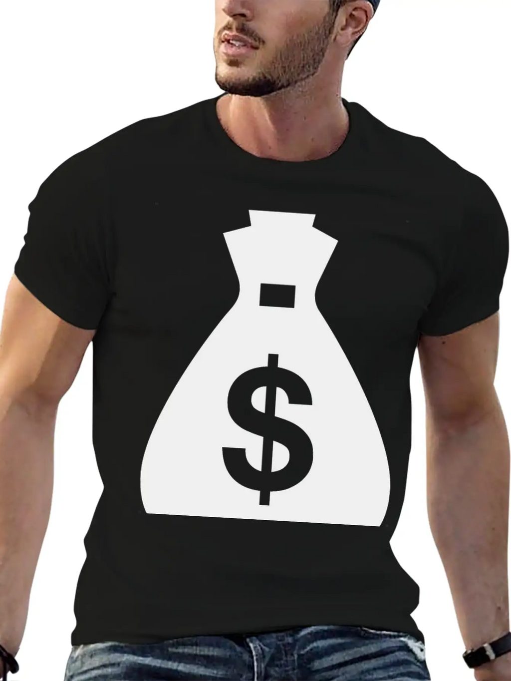 Money Bag Unisex Short Sleeve Soft Cotton T-Shirt – Casual Everyday Wear