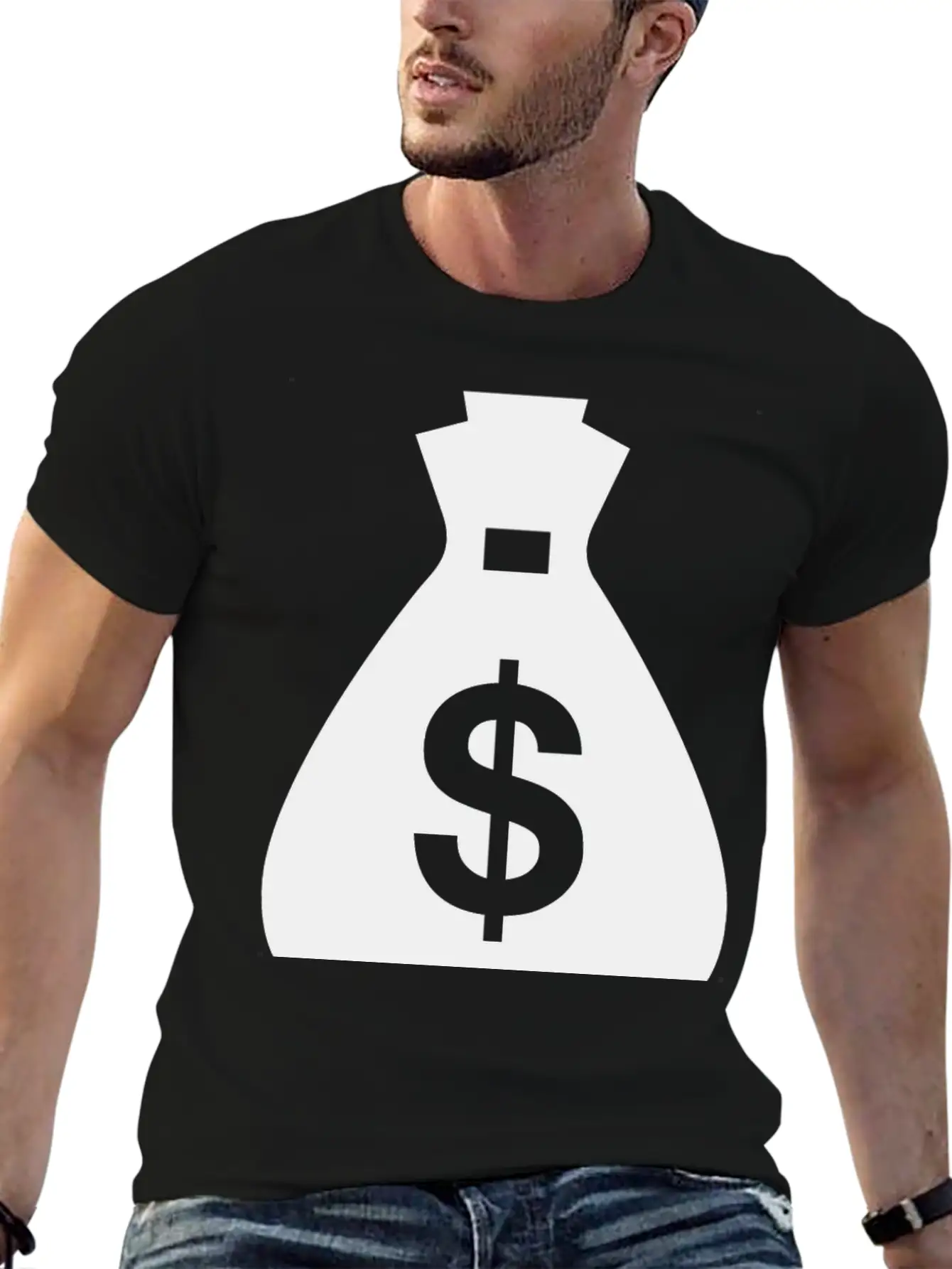 Money Bag Unisex Short Sleeve Soft Cotton T-Shirt – Casual Everyday Wear