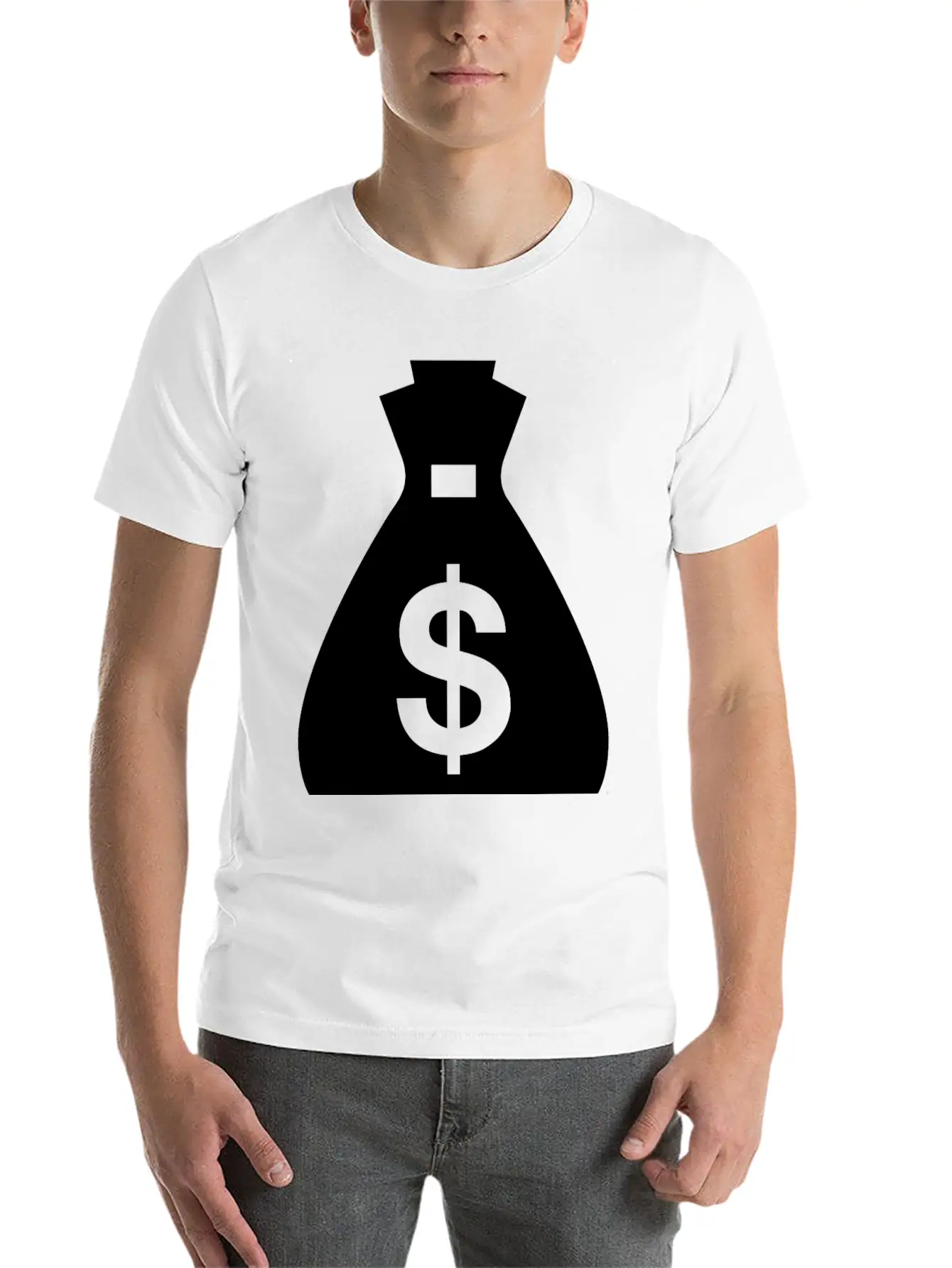 Money Bag Unisex Short Sleeve Soft Cotton T-Shirt – Casual Everyday Wear