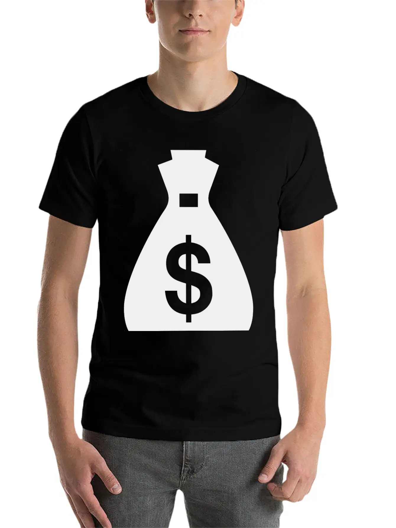 Money Bag Unisex Short Sleeve Soft Cotton T-Shirt – Casual Everyday Wear