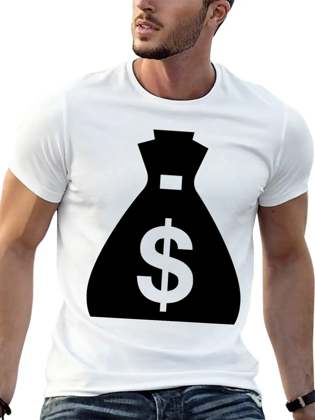 Money Bag Unisex Short Sleeve Soft Cotton T-Shirt – Casual Everyday Wear