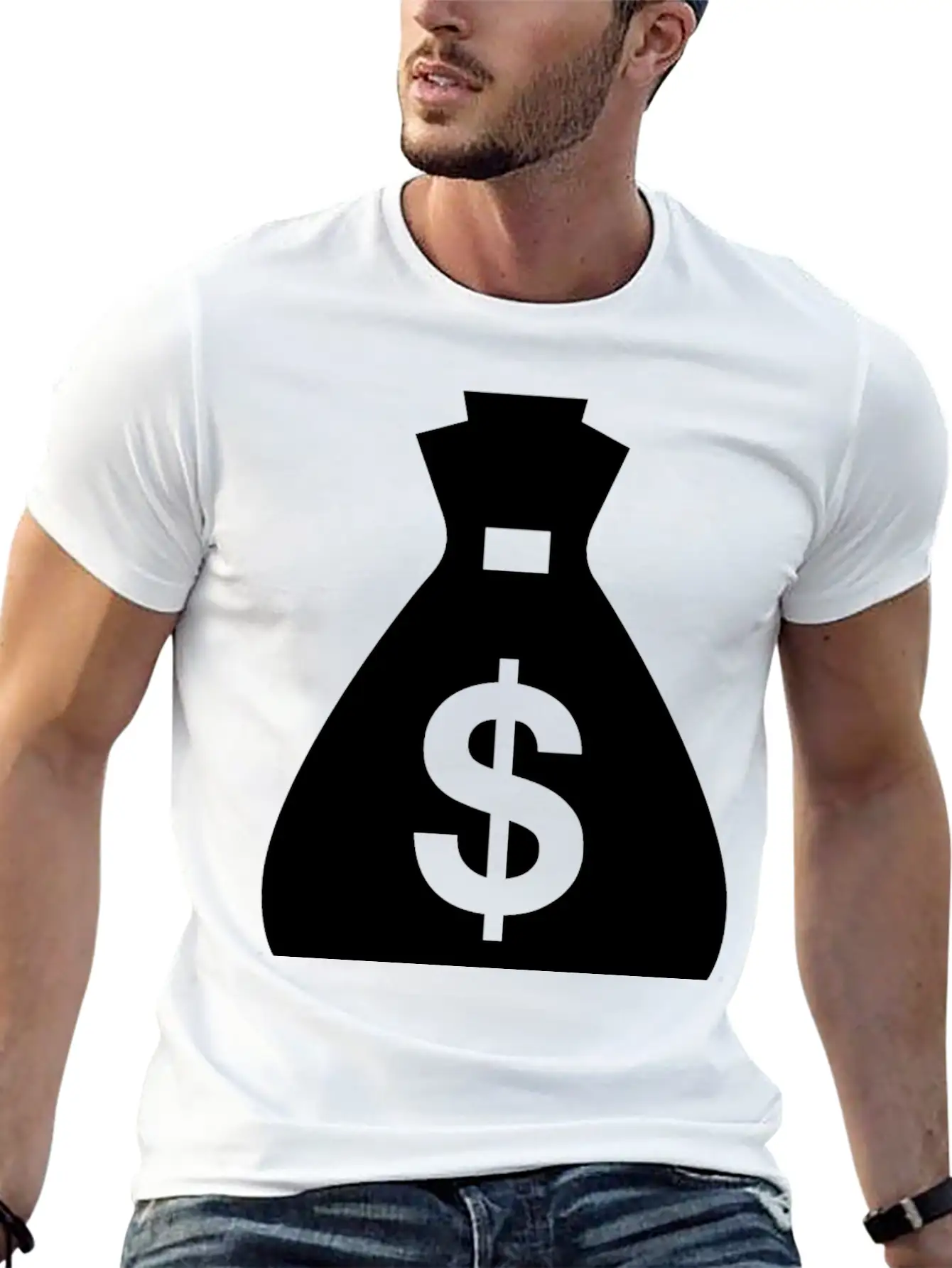 Money Bag Unisex Short Sleeve Soft Cotton T-Shirt – Casual Everyday Wear