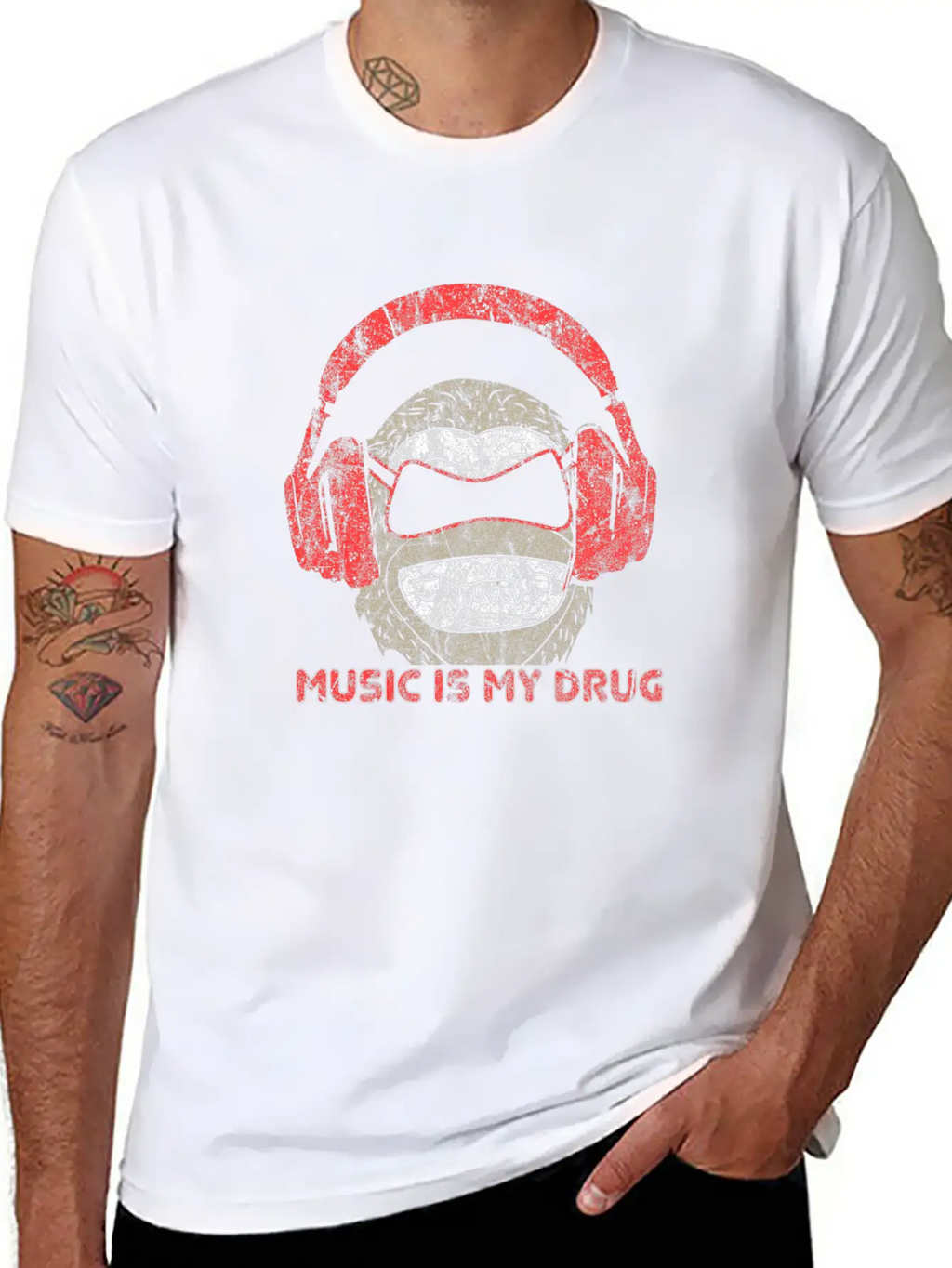Monkey Music Unisex Casual T-Shirt – Clean Design For Daily Comfort