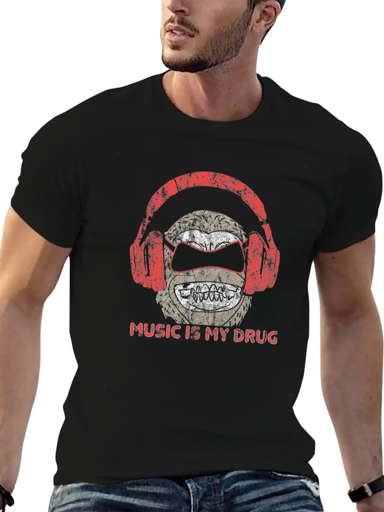 Monkey Music Unisex Casual T-Shirt – Clean Design For Daily Comfort