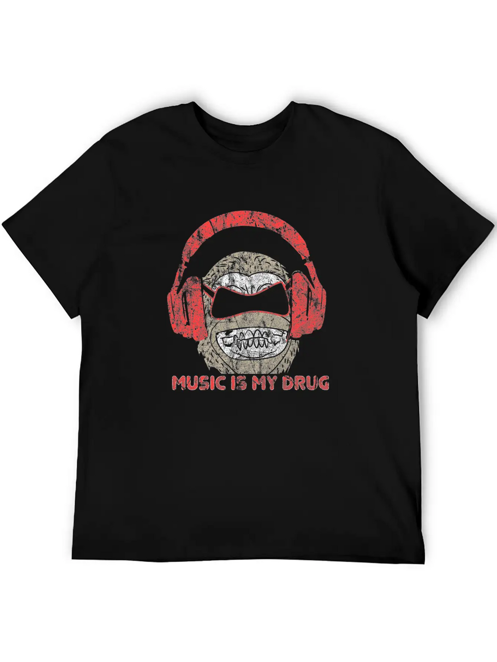 Monkey Music Unisex Casual T-Shirt – Clean Design For Daily Comfort