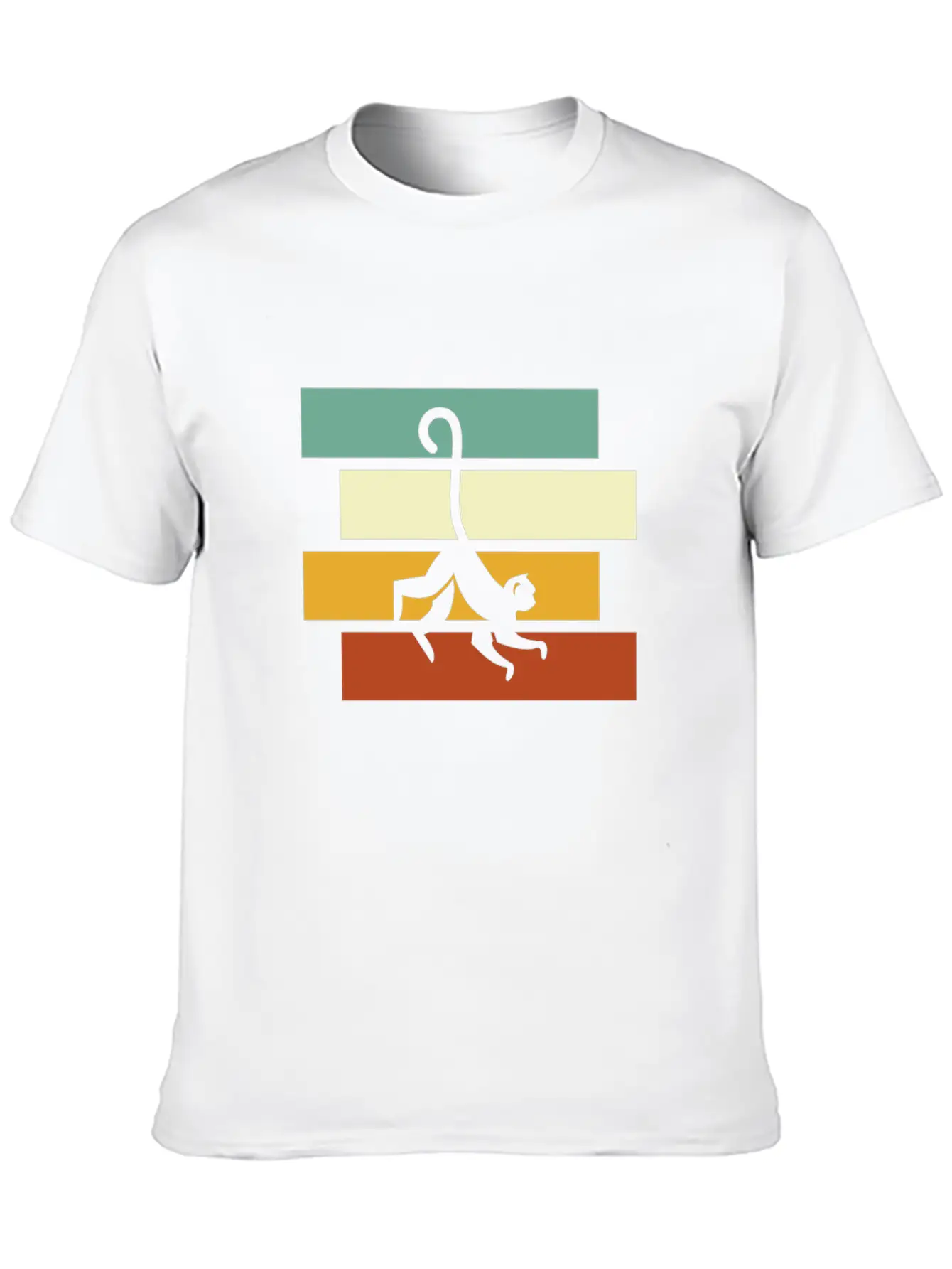 Monkey Retro Essential Cotton Tee For Daily Outfits – Unisex Style