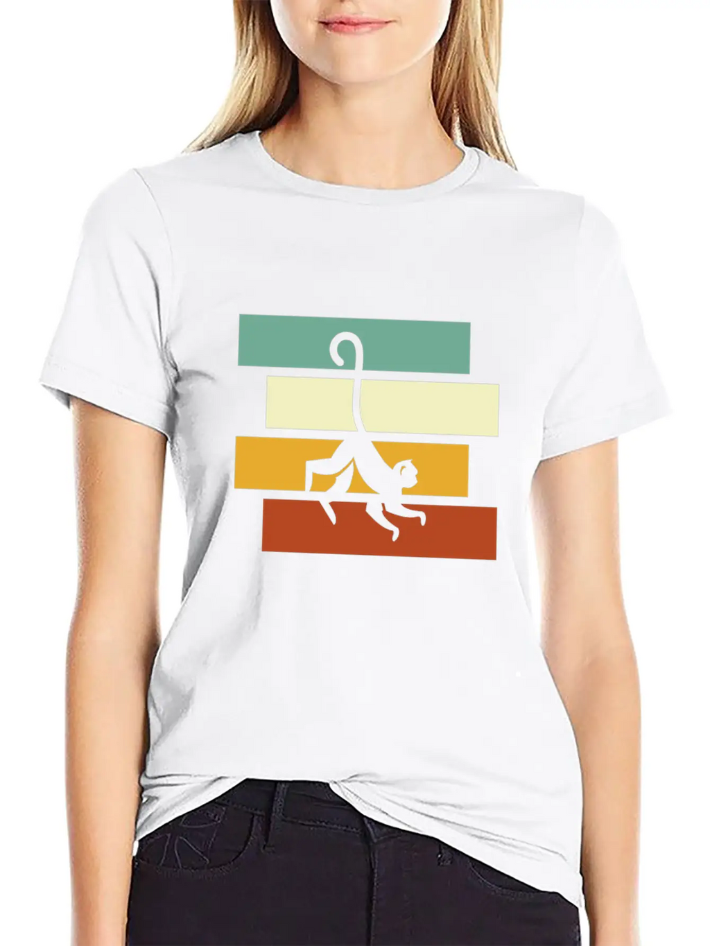 Monkey Retro Essential Cotton Tee For Daily Outfits – Unisex Style