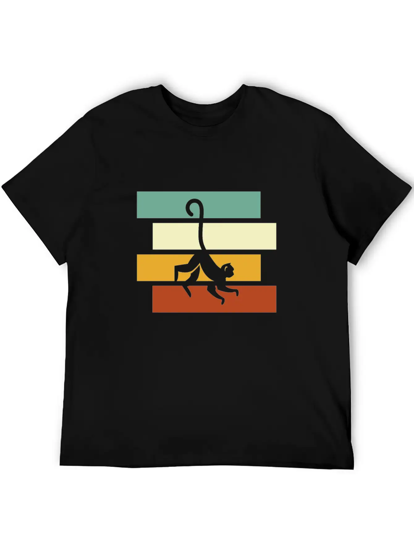 Monkey Retro Essential Cotton Tee For Daily Outfits – Unisex Style