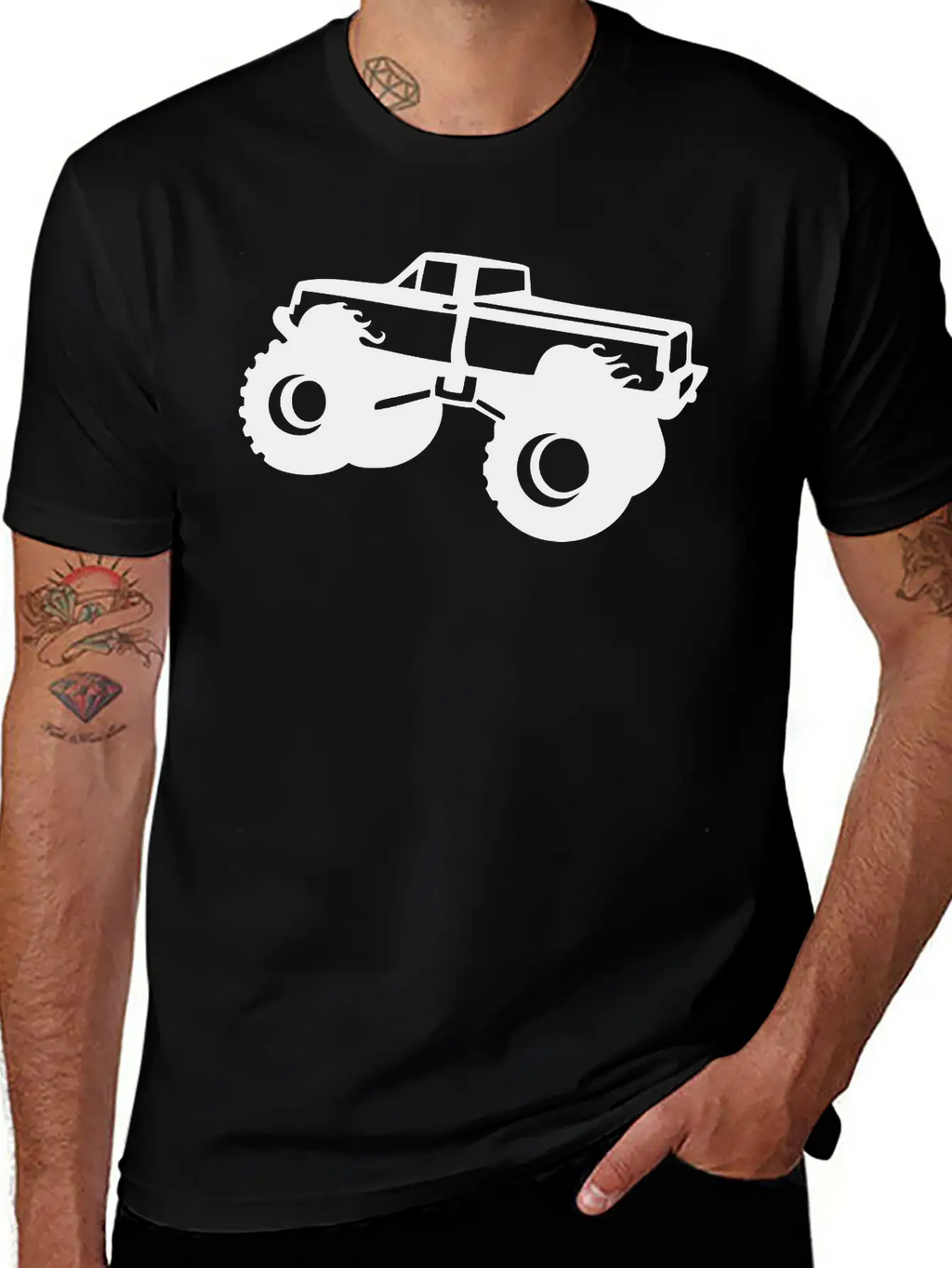 Monster_truck BIG FOOT Unisex Casual T-Shirt – Clean Design For Daily Comfort