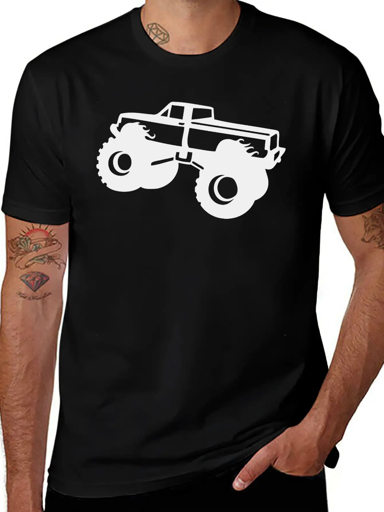 Monster_truck BIG FOOT Unisex Casual T-Shirt – Clean Design For Daily Comfort