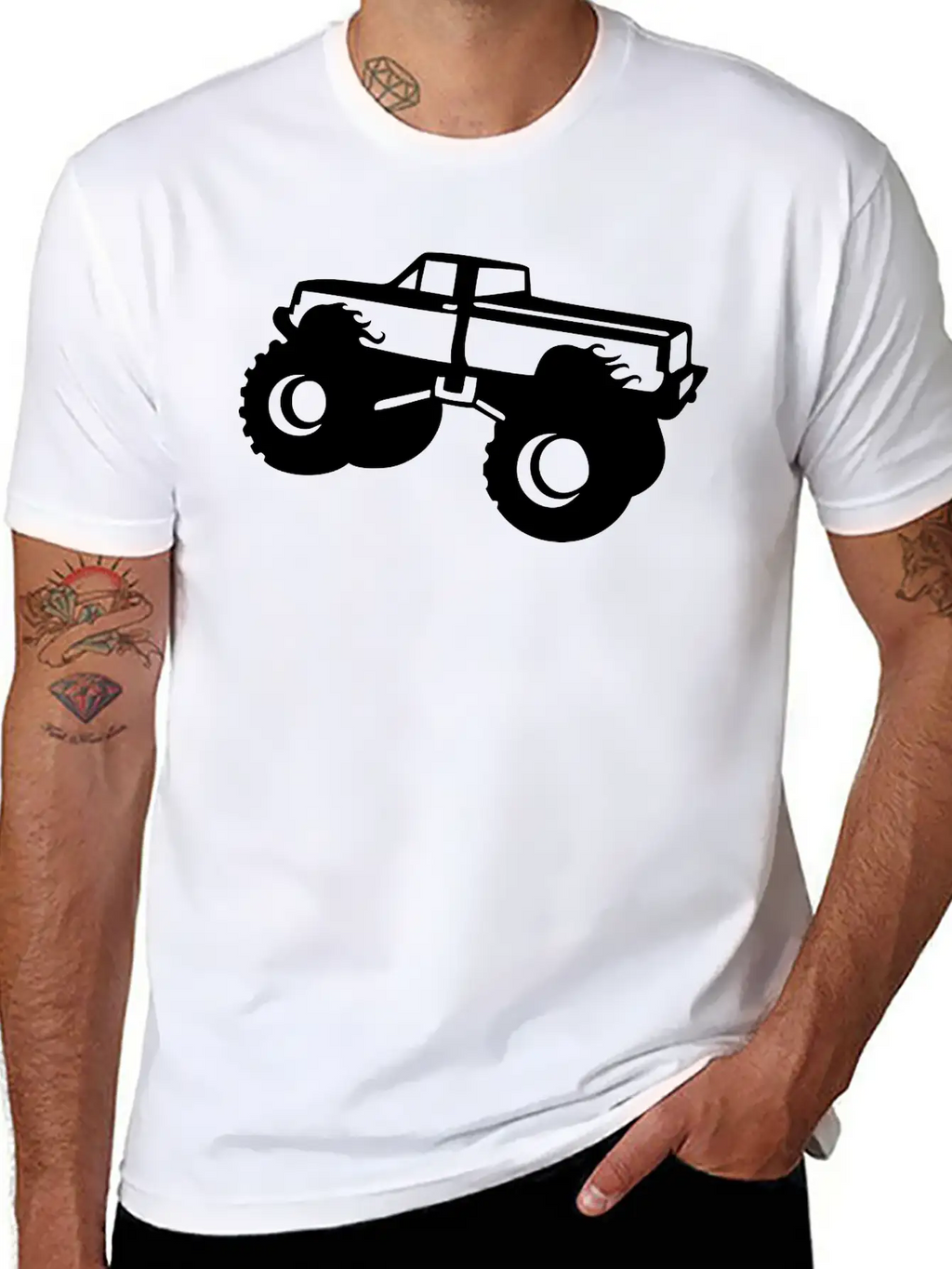 Monster_truck BIG FOOT Unisex Casual T-Shirt – Clean Design For Daily Comfort