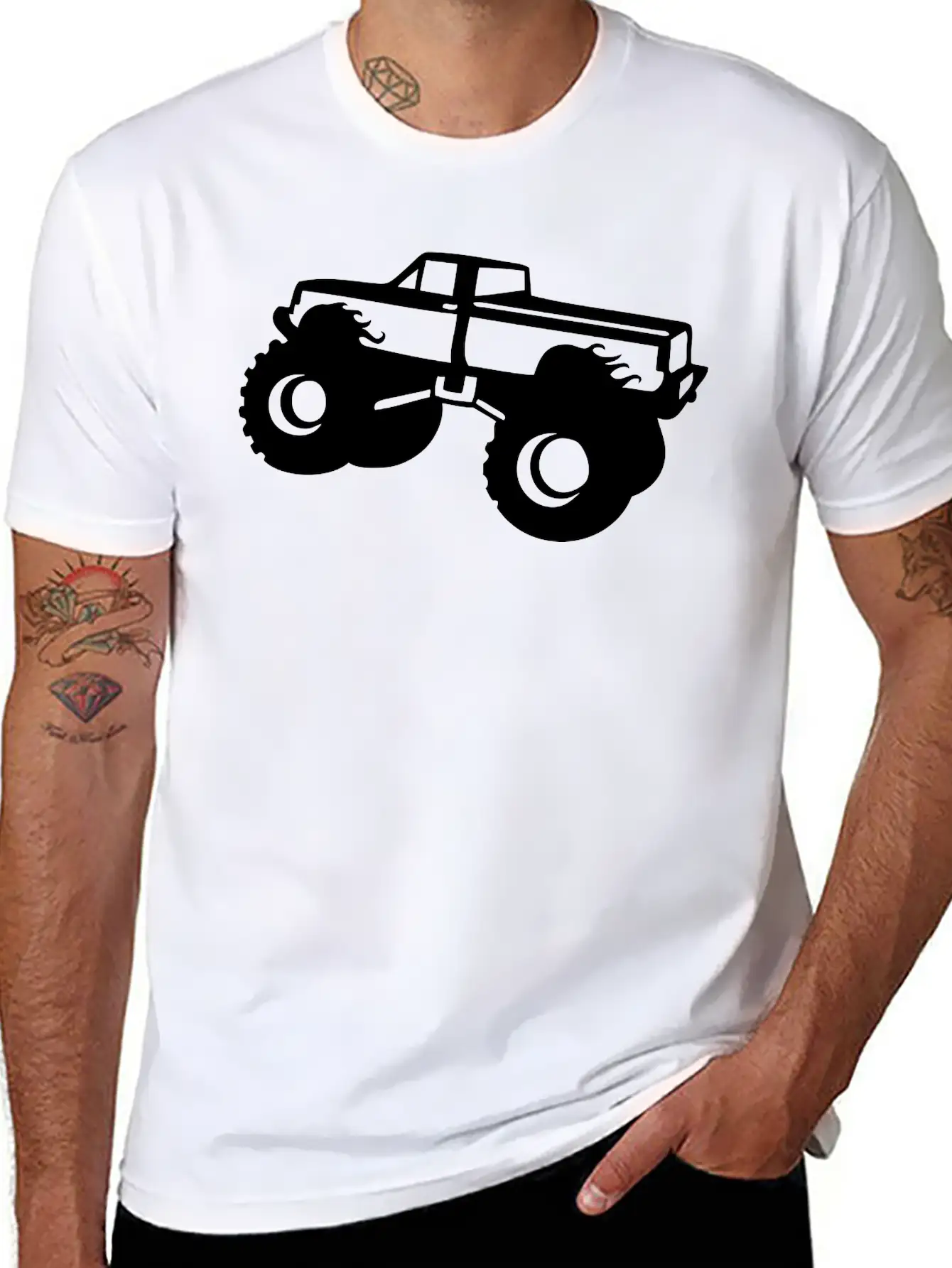 Monster_truck BIG FOOT Unisex Casual T-Shirt – Clean Design For Daily Comfort
