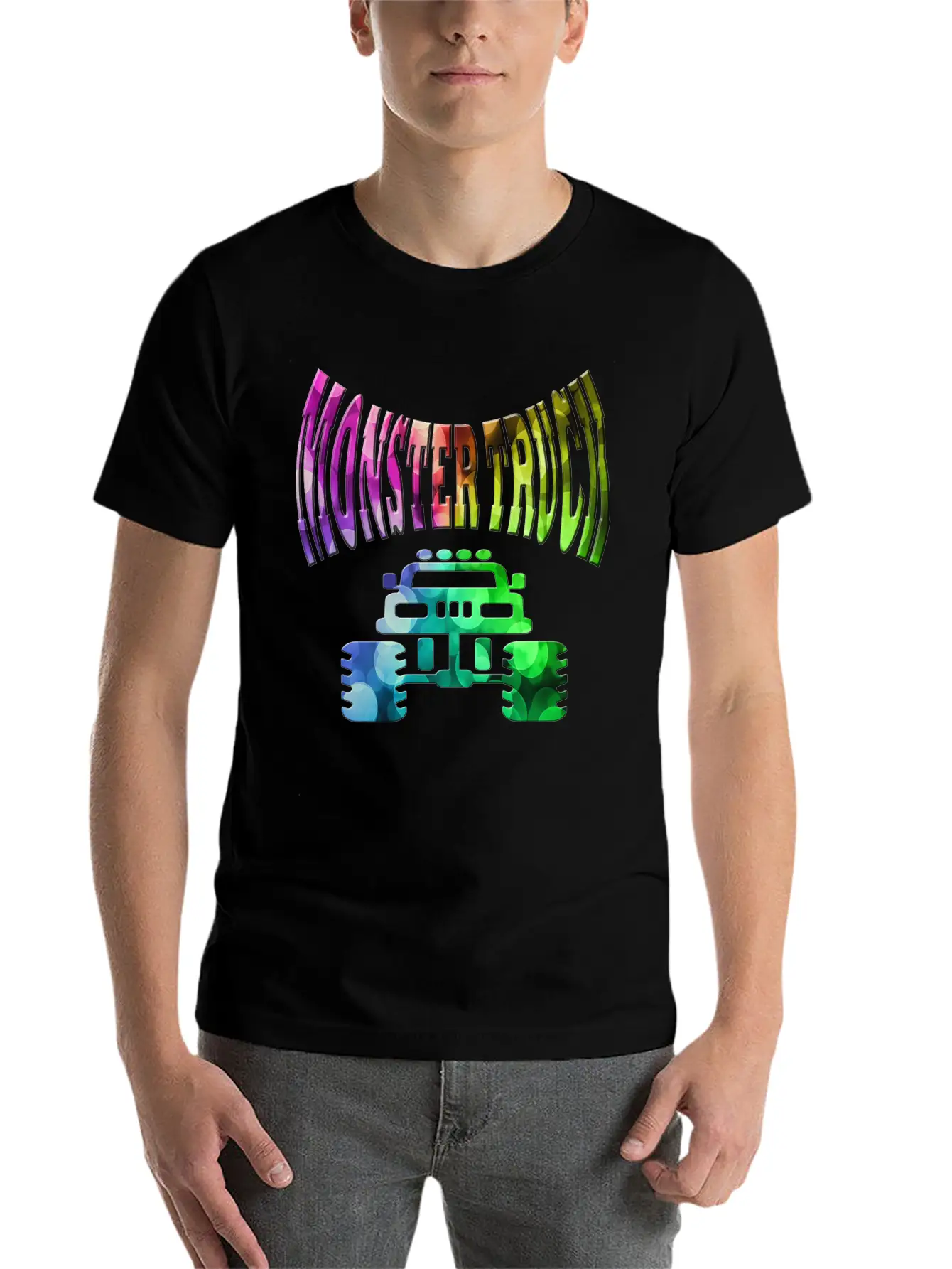 Monster Truck Breathable Soft Cotton T-Shirt – Timeless Casual Look