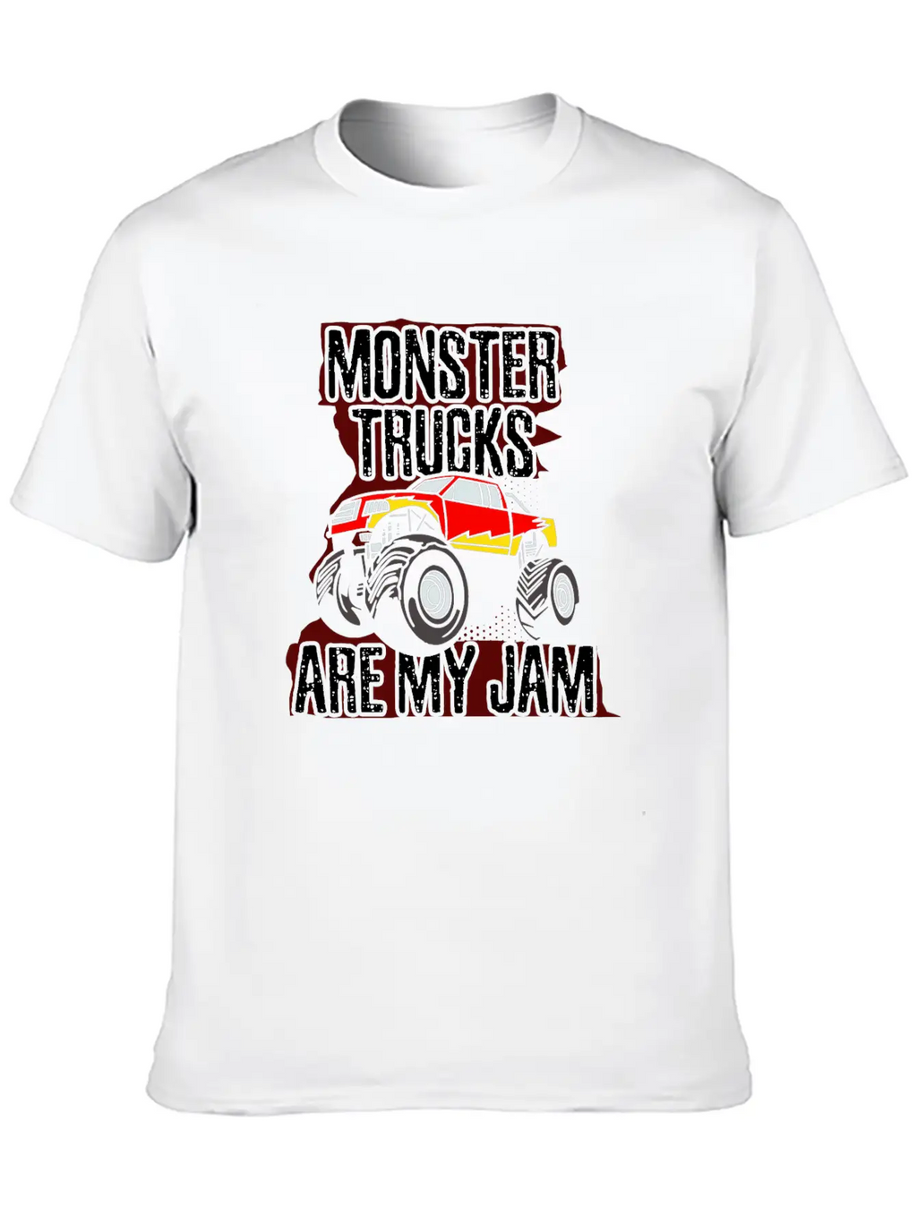 Monster Trucks Are My Jam Car Big Wheels Gift Idea Stylish Everyday T-Shirt – Unisex Basic Cotton Tee