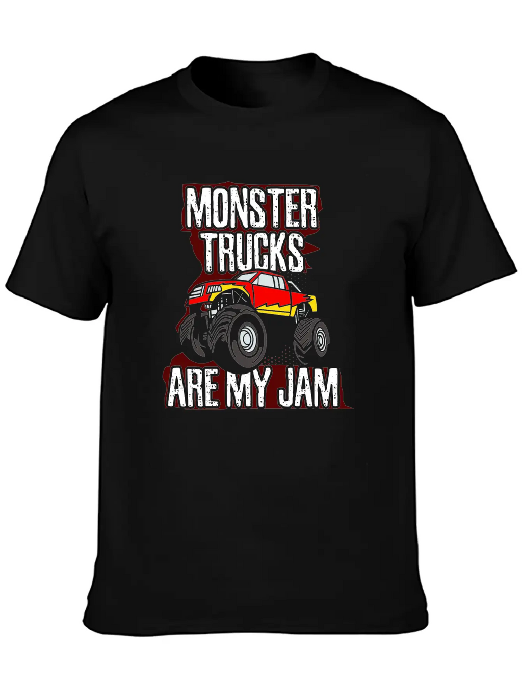 Monster Trucks Are My Jam Car Big Wheels Gift Idea Stylish Everyday T-Shirt – Unisex Basic Cotton Tee