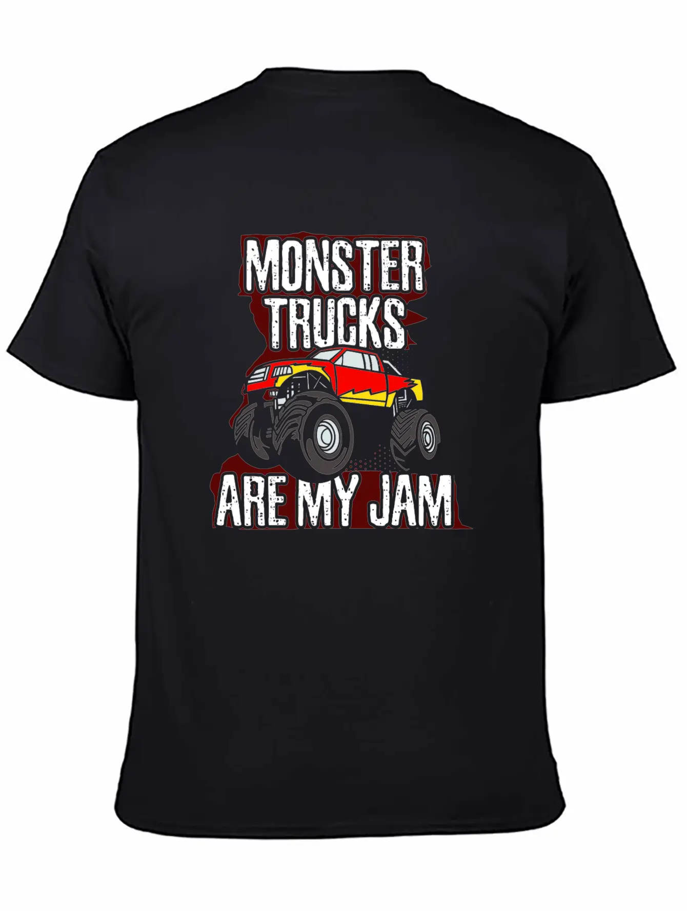 Monster Trucks Are My Jam Car Big Wheels Gift Idea Stylish Everyday T-Shirt – Unisex Basic Cotton Tee