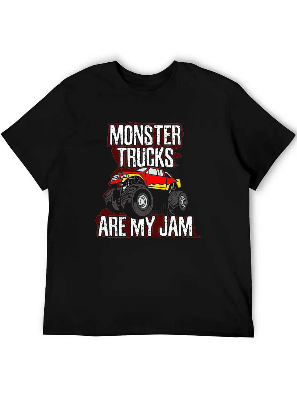 Monster Trucks Are My Jam Car Big Wheels Gift Idea Stylish Everyday T-Shirt – Unisex Basic Cotton Tee