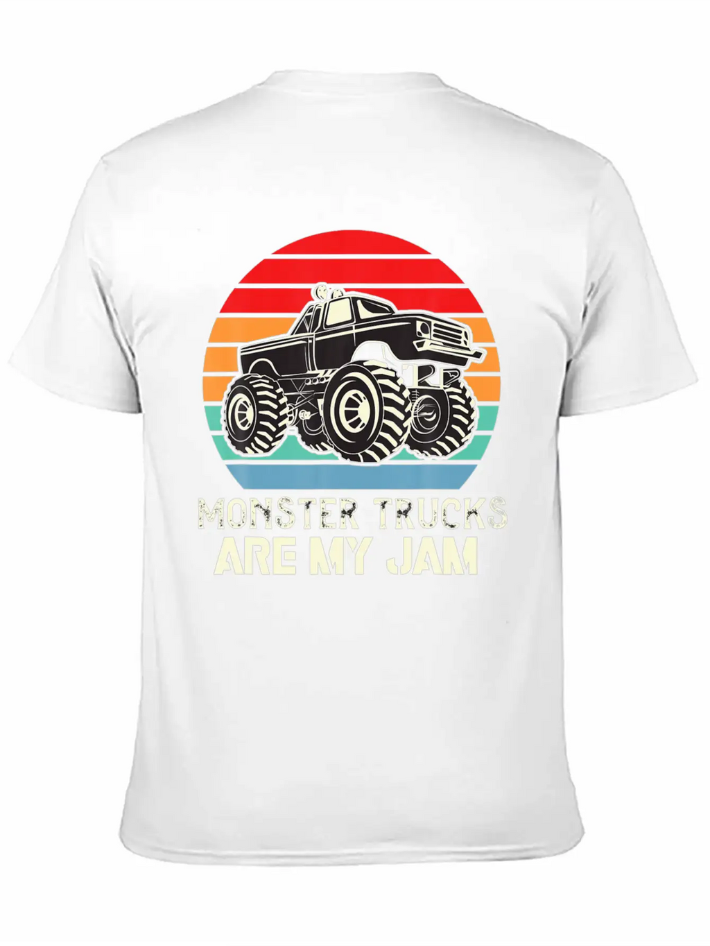 Monster Trucks Are My Jam Unisex Casual T-Shirt – Clean Design For Daily Comfort