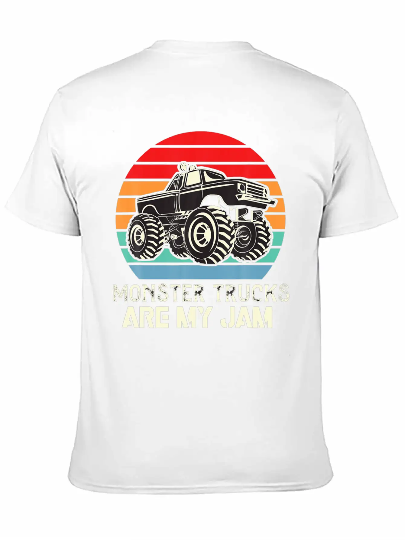 Monster Trucks Are My Jam Unisex Casual T-Shirt – Clean Design For Daily Comfort