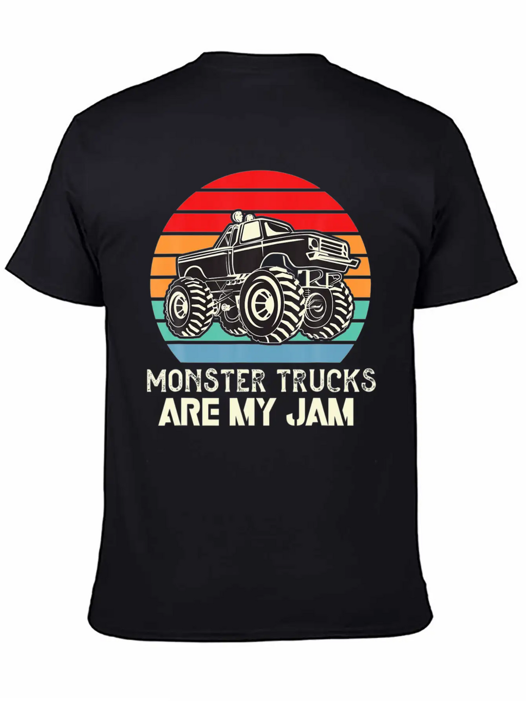 Monster Trucks Are My Jam Unisex Casual T-Shirt – Clean Design For Daily Comfort