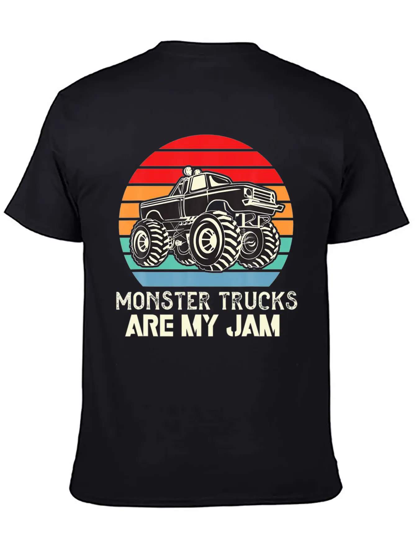Monster Trucks Are My Jam Unisex Casual T-Shirt – Clean Design For Daily Comfort
