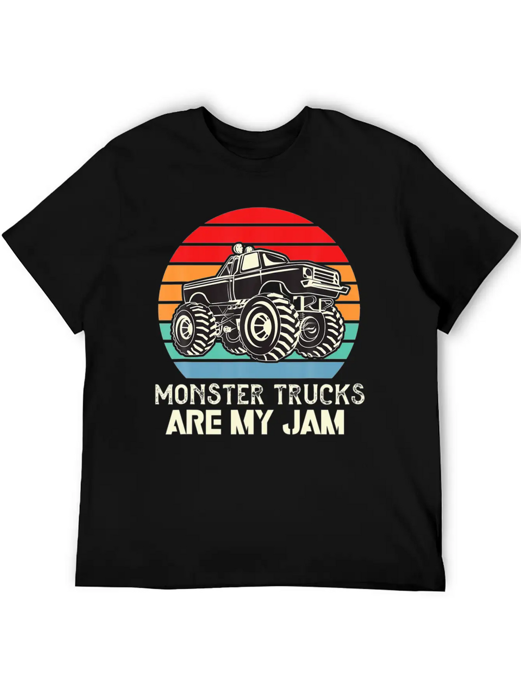 Monster Trucks Are My Jam Unisex Casual T-Shirt – Clean Design For Daily Comfort