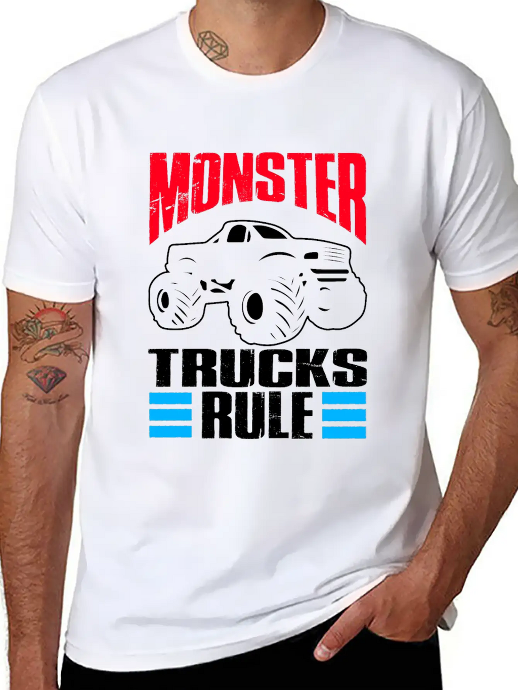 Monster Trucks Gift | Big Trucks Unisex Casual T-Shirt – Clean Design For Daily Comfort