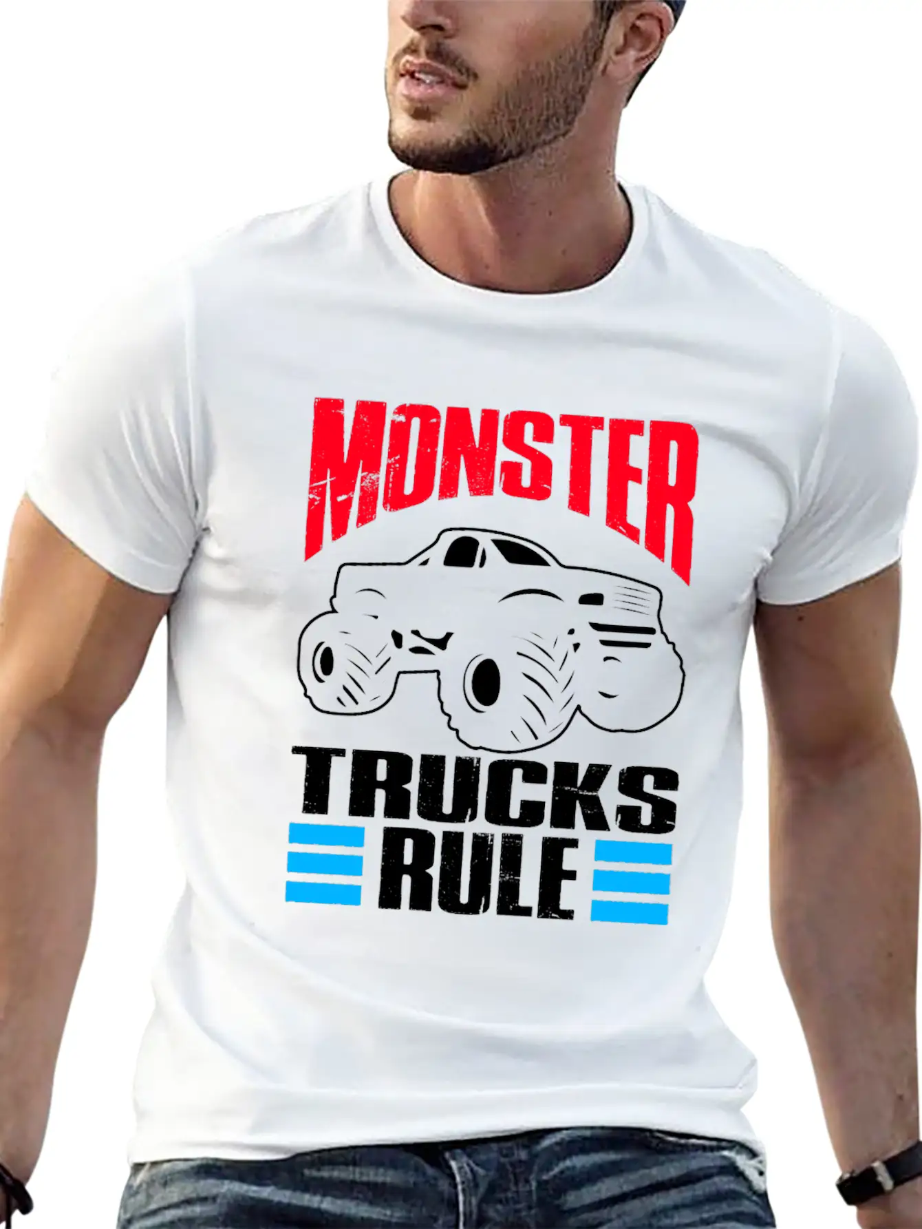 Monster Trucks Gift | Big Trucks Unisex Casual T-Shirt – Clean Design For Daily Comfort