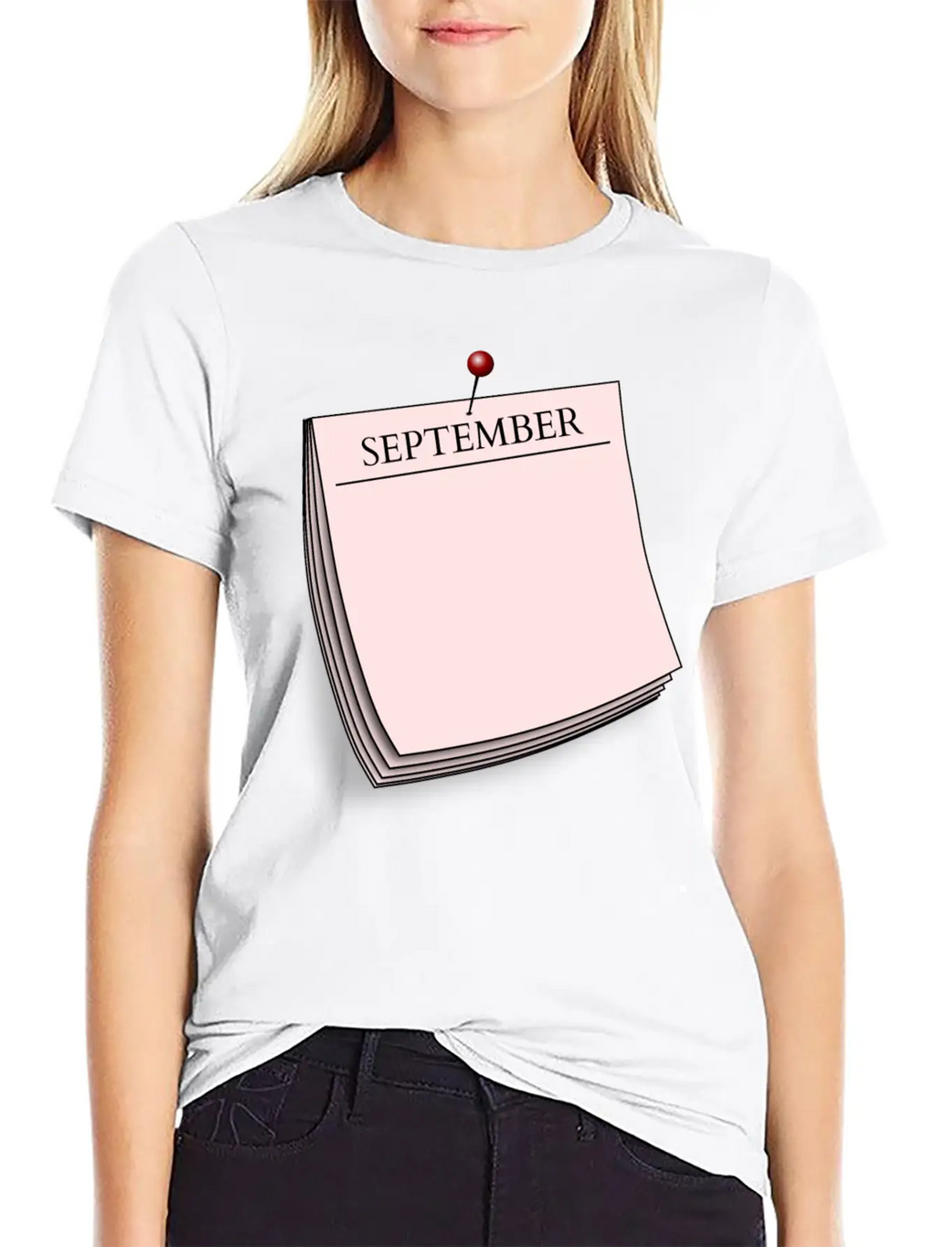 Monthly Note September Unisex Short Sleeve Soft Cotton T-Shirt – Casual Everyday Wear