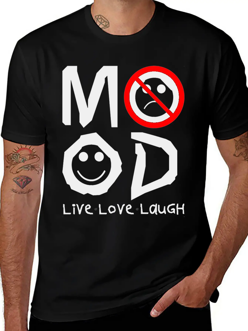 MOOD Unisex Short Sleeve Soft Cotton T-Shirt – Casual Everyday Wear