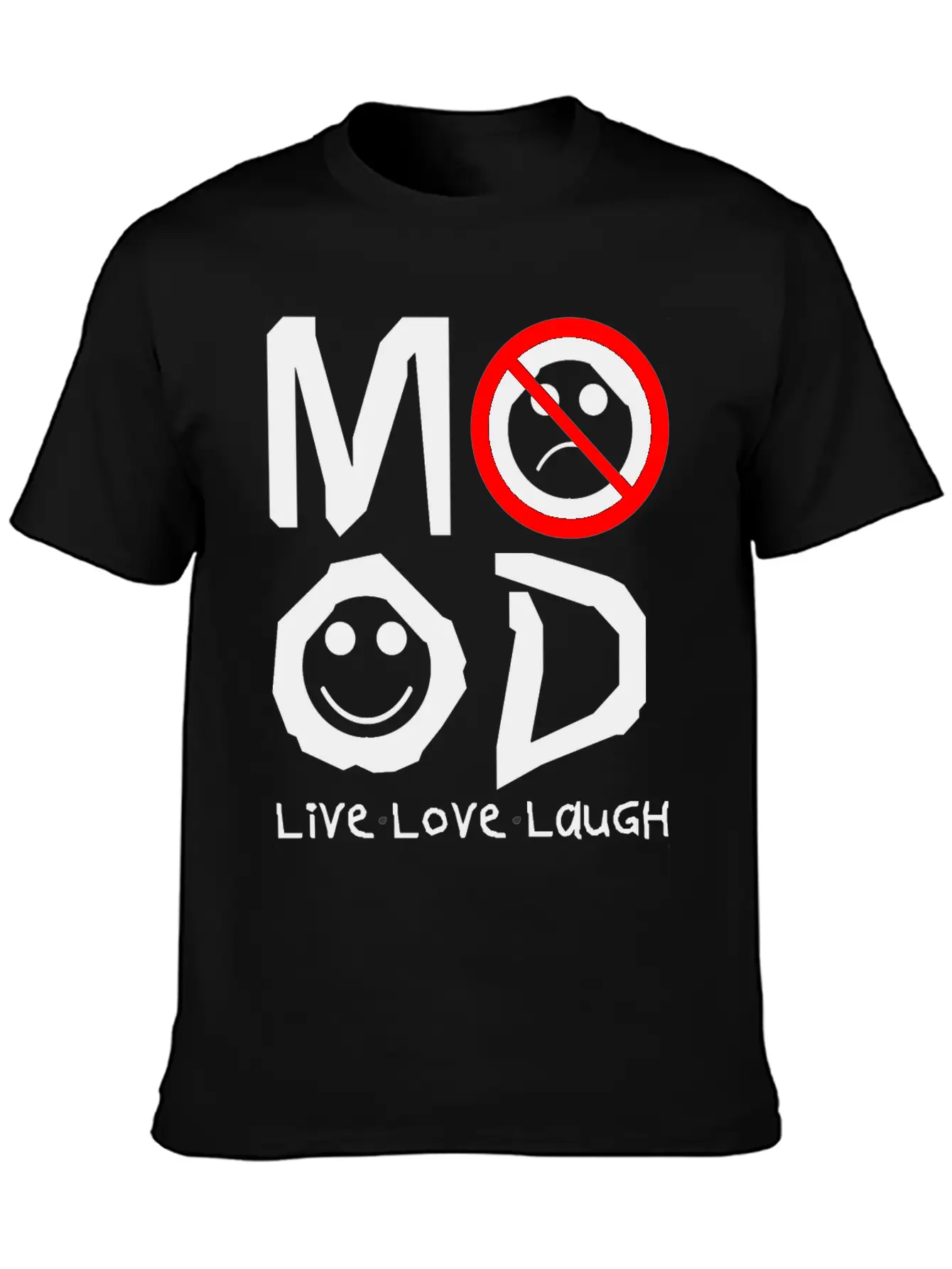 MOOD Unisex Short Sleeve Soft Cotton T-Shirt – Casual Everyday Wear
