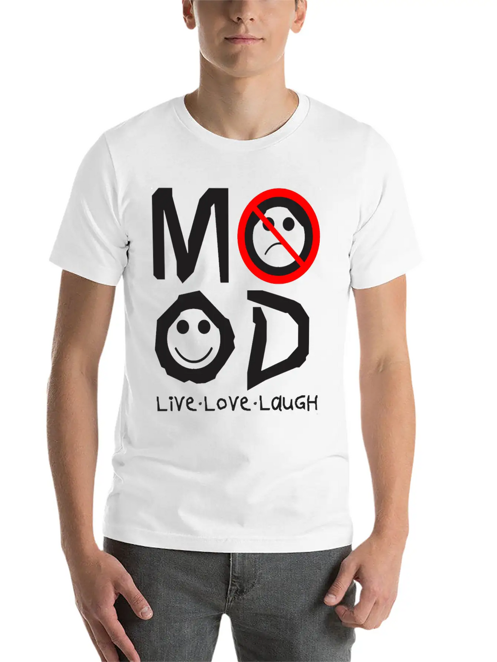 MOOD Unisex Short Sleeve Soft Cotton T-Shirt – Casual Everyday Wear