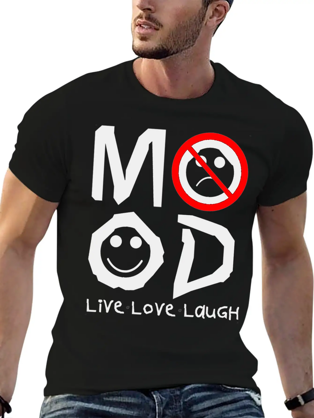 MOOD Unisex Short Sleeve Soft Cotton T-Shirt – Casual Everyday Wear